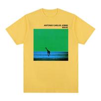 Wave ANTONIO CARLOS JOBIM Vintage Tshirt Bossa Nova Latin Jazz Stan Getz Joao T Shirt Unisex Women Short Sleeve Tees Unisex Street 4XL green