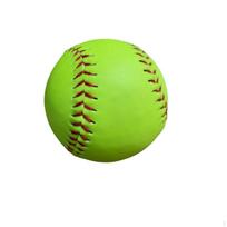 Softball with CorkFilled Center 12Inch Practice Synthetic Leather Softballs for Athletes, Fluorescent Yellow white