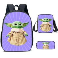 Kūdikio Yoda Kuprinės Rinkinys 3 Dalys Vaikams Mokyklinė Kuprinė Mažyliui Kuprinė Knygoms Three-piece set
