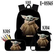 Kūdikio Yoda Kuprinės Rinkinys 3 Dalys Vaikams Mokyklinė Kuprinė Mažyliui Kuprinė Knygoms Three-piece set
