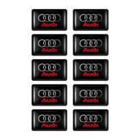 Mažas automobilio vairo lipdukas 3D automobilio dekoracija Interjero lipdukas Audi A1 A3 A4 A5 A6 A7 A8 B5 B6 B7 C5 C6 C7 Q2 Q3 Q5 Q7 TT black