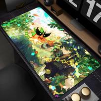 Anime Kinich Mouse Pad Large Gaming Desk Mat NonSlip Laptop Keyboard Tray Office Pc Genshin Impact Gamer 800x300x2mm white
