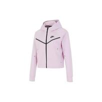 Nike Sportswear Vaikams Tech Fleece su užtrauktuku Hoodie Rožinė Putplastis / Pilka Maišyta / Juoda (Unisex) Striukės CW4299 695 XL white