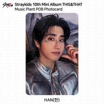 Stray Kids SKZ 10th Mini Album THIS & THAT MusicPlant POB Photocard Han - MusicPlant POB black