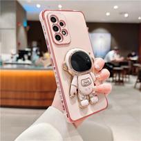 Prabangus astronautas stovintis telefono dėklas, skirtas Samsung Galaxy S20FE S21 Plus S22 S24 S25 Ultra A12 A13 5G A52 A53 A55 F12 Padengtas dangtelis For S25 Ultra