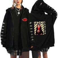 Naruto vyriškas kardiganas su gobtuvu, sportinis džemperis Uchiha Itachi anime, vyrams, moterims, gatvės apranga, Harajuku, Akatsuki, gobtuvai, sportiniai džemperiai, drabužiai L beige