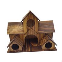 Paukščių namelis laukui Paukščių nameliai lauke Kolibrių lizdas Rustic medinis kabinamas paukščių namelis Style A brown