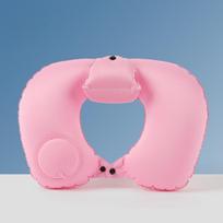 Pripučiama U formos pagalvė Spaudžiama Nešiojama kelioninė kaklo apsaugos pagalvė Paaukštinta nugaros kaklo 360° apsupties atrama Ergonomiškas dizainas Kaklo pagalvė Inflatable 36x25x10cm gray