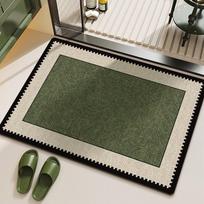 Prabangus retro diatomito molio vonios kilimėlis: Greitai džiūstantis, sugeriantis vandenį, neslystantis vonios kambariui ir dušui 45*70cm - Diatom Mud 2nd Gen gray