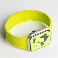 Magnetic Strap for Apple Watch iWatch Series 10 9 8 7 6 Se Ultra 2 49mm 44mm 45mm 40mm 46mm 41mm 42 mm 38 Silicone Bracelet Band 38-40-41mm-S10-42mm oranžinė