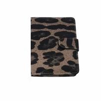 New PU Passport Holder Brown Leopard Waterproof Passport Cover Case Multiple Card Slots Ticket Protective Bags Women Men black