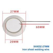 New  10pcs For Audio Buzzer Piezoelectric Piezo Ceramic Wafer Plate Dia 12/15/18/20/27/35/50MM With Wire Buzzer Loudspeaker white
