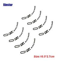 8Pcs OZ Racing Car Wheel Sticker Universal Auto Accessories juoda