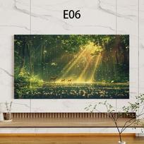 47/48/50/52/55/58/60/65 colių televizoriaus gaubtas Dulkėms atsparus užvalkalas Kraštovaizdžio spausdinimas Elastingas Namų LCD Televizoriaus ekrano apsauga nuo dulkių 47-48 inch brown