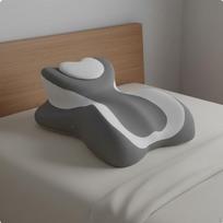 Prone Sleeping Pillow MultiFunctional Sleeper Memory Foam Postural Support Cushion for Apricot Gray gray