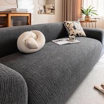 Lazy People's All - in - One High Elasticity Universal Sofa Cover Resistant To Cat Scratch for All Seasons As Cushion Cover 1 person 90-140cm gray