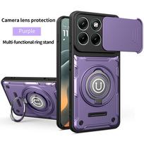 Magnetic Phone Case for MOTOROLA EDGE70/60/50 with g86 Ring Holder G85/G96/EDGE50 FUSION violetinė