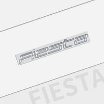 Auto Metal For Ford Fiesta Emblem Car Styling 3D Badge Lettering Decals Trunk Sticker Glossy Black Accessories