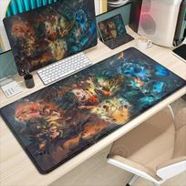 Japan Anime My Hero Academia Mousepad Bakugou Katsuki Large Lock Edge Keyboard Pad for Gamer Computer Desk Mats Anti-slip Rubber 30cmx80cm