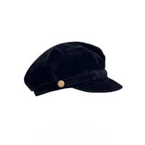 Merald Brown Suede Beret Hat For Women Autumn Winter Fashion Accessories juoda