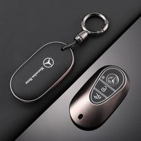 TPU automobilio išmaniojo pultelio dėklas apvalkalas Mercedes Benz C E S klasės W223 W206 C260 C300 S400 S450 S500 stiliaus aksesuarams black
