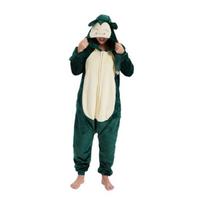 „Snorlax Cosplay“ kostiumas suaugusiems „Kigurumi“ vientisa pižama animacinių filmų marškinėliai Helovinui viso kūno drabužiai M žalia