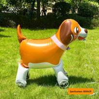 Cartoon Animal Walking Balloon for Kids – Aluminum Foil Toy for Outdoor Activities, Kindergarten, and Shopping Malls orange