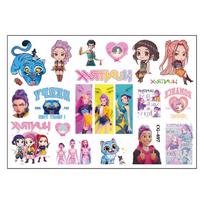 20 vnt./rinkinys Animacinis Kpop Demono Medžiotojai Laikinas Tatuiruotės Lipdukas Rumi Mielas Vandeniui Atsparus Tatuiruotė Juokingam vakarėliui Dovana
