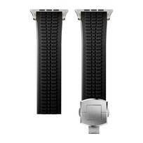 Silikoninis sportinis dirželis Apple Watch Ultra 3/2/1 49mm serijai 11 10 9 8 7 46mm 45mm 44mm Guminis dirželis IWatch SE3 6 5 4 3 42mm Apyrankė Ultra3/2/1 49mm &B juoda