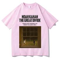 2026 Noah Kahan The Great Divide Tshirt Vintage Casual Streetwear Fashion Unisex Pure Cotton Tees Graphic Short Sleeve Fan Gifts XL white