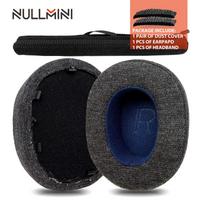 Nullmini Earpads Suitable for Sony WH-1000XM5 Headphones Ear Cushion Pads Headband black
