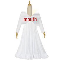 Helovino baltas suknelės siaubo kosojaus kostiumas Children's 120CM white