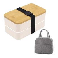 Yousheng Japanese Bento Lunch Box Adult Leakproof Lunch Container with Bamboo Lid 4 Utensils Meal Prep Bento Box for Portion Control B balta