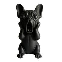 3D Printed French Bulldog Figurine, Screaming Dog Decorative Sculpture, Puppy Statue for Car Dashboard, Home Office Desk, Gift for Dog Lovers juoda