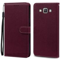 A5 2015 dėklas Samsung Galaxy A5 dėklui Piniginė Odinis atverčiamas dėklas Samsung Galaxy A5 2015 dėklui A5000 A500F A500H Telefono dangtelis A5 (A5 2015) A500F vyno raudonos spalvos