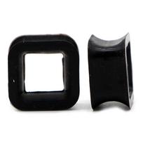 Pora silikoninių ausies kištukų auskarų moterims vyrams ausies kištukas mėsos tunelis auskarų vėrimo prailgintojas ausies tempiklis auskarų vėrimo papuošalai 4mm-25mm 20mm black
