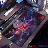 XXL Honkai Star Rail Acheron Mouse Pad Desk Mat Cute 40x90cm table Pad Extended Gaming Keyboard Anime Mats Large Gamer Mousepads 30x60cm blue