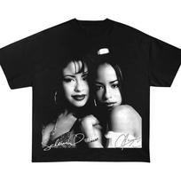 Vintage Selena and Aaliyah Shirt, Aaliyah One in a Million Shirt, Aaliyah Tee, Aaliyah Hiphop SweaT-Shirt, Aaliyah Graphic Tee, Selena Shirt 140 gray