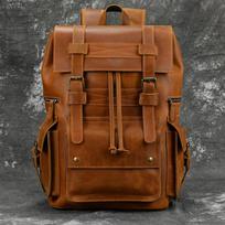 Vyriška retro kuprinė Crazy Horse odinė kuprinė Didelės talpos odinė kelioninė rankinė 16 colių kompiuterio krepšys 18inch