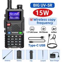 Baofeng UV-5RH Air Band Walkie Talkie Wirless Copy Frequency Type-C NOAA Long Range 999CH Upgraded UV-5R 5RM Ham Two Way Radio US