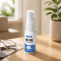 Crystal Clear AntiFog Spray | Streak Finish, Compact Travel Size, Lens Cleaner, for beige