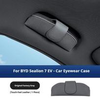 For BYD Sealion 7 EV Car Glasses Case Sunglasses Frame Roof Canopy Handle Sunglasses Clip Interior Modification Car Accessories gray