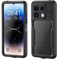 IP68 Waterproof Case for Xiaomi Redmi Note 13 Pro 5G, Redpepper, Black