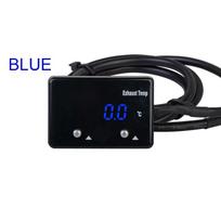 Automobilio EGT matuoklio rinkinys automobilio termometras išmetamųjų dujų temperatūros matuoklis 0-1000 C išmetamųjų dujų temp matuoklis automatinis termometras per BLUE waterproof black