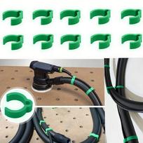 10 vnt. Festool priedų Festool CT dulkių siurbliui Plug-it laidas prie D27 žarnos spaustukai žalia
