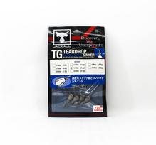 Jackall Tungsten Teardrop Down shot Sinker Size 2.2 grams (1495) black