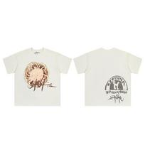 Travis Scott Cactus Jack Collection Skull Man Hiroshi Fujiwara Joint Printed Short Sleeve T-Shirt 3XL white