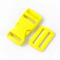5/10 Rinkinių Meetee 25/32/38mm Kuprinės Diržo Sagtys Plastikinė Atsegama Sagtis Trijų Slankiklių Žiedas Kabliukas Saugos Sagtis Pasidaryk Pats Amatas 25mm-5Sets yellow
