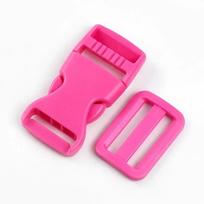 5/10 Rinkinių Meetee 25/32/38mm Kuprinės Diržo Sagtys Plastikinė Atsegama Sagtis Trijų Slankiklių Žiedas Kabliukas Saugos Sagtis Pasidaryk Pats Amatas 25mm-5Sets pink