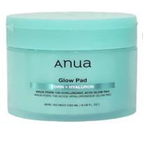 Anua PDRN 100 Hyaluronic Acid Glow Pad Hydrating Radiance Boosting Toner Pads 160ml blue